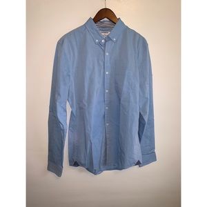 Men’s Large Light Blue Express Soft Wash Button Down